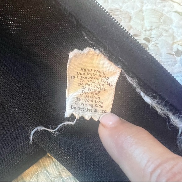 Vintage 70s Leslie Fay Maxi Dress Black Orange Green Circle Dot Geometric small - Picture 6 of 6